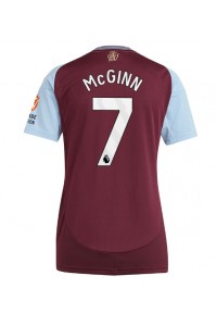 Aston Villa John McGinn #7 Voetbaltruitje Thuis tenue Dames 2024-25 Korte Mouw